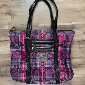 Vintage Coach Poppyseed Tote Bag